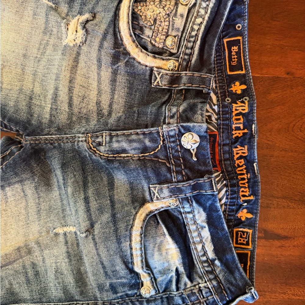 Rock Revival Womens Blue Jeans (Betty)